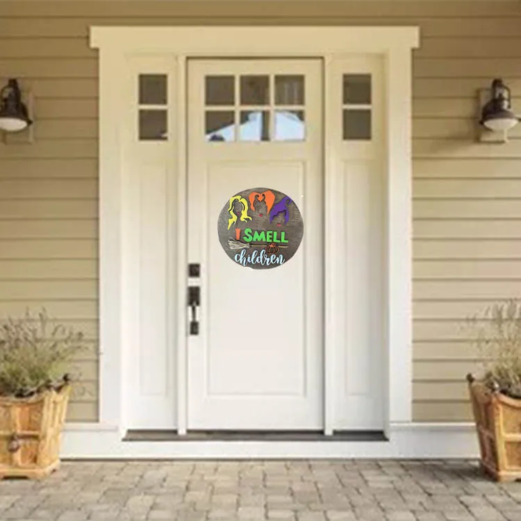 Harvest Festival Front Door Welcome Sign Hanging Faux Handmade Decorative Hangings Halloween Craft Decorations