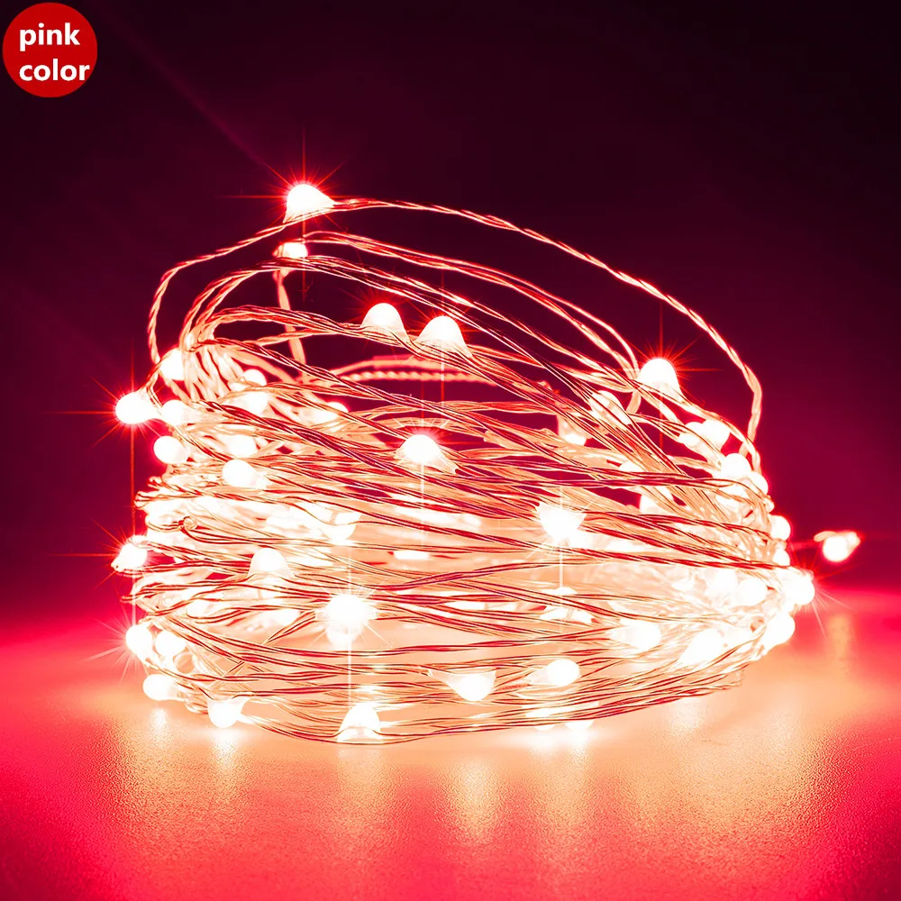  DC 5V LED String Lights Christmas Copper Wire 5m 50leds Twinkle