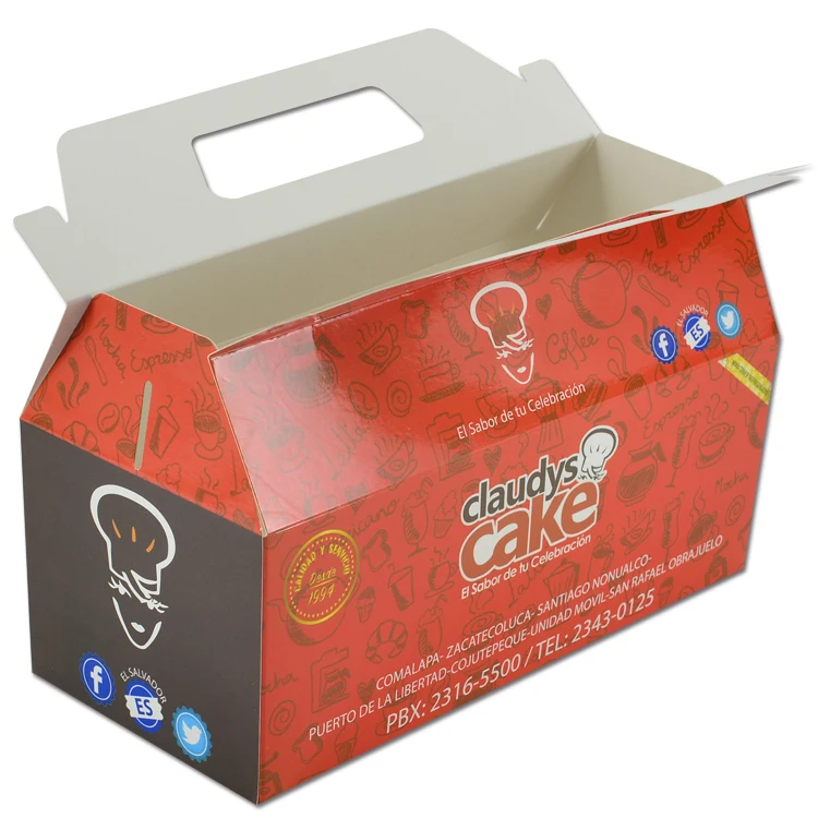 Оптовая продажа небольшой прямоугольный роскошный бумажный кондитерский ящик с окошком для упаковки печенья