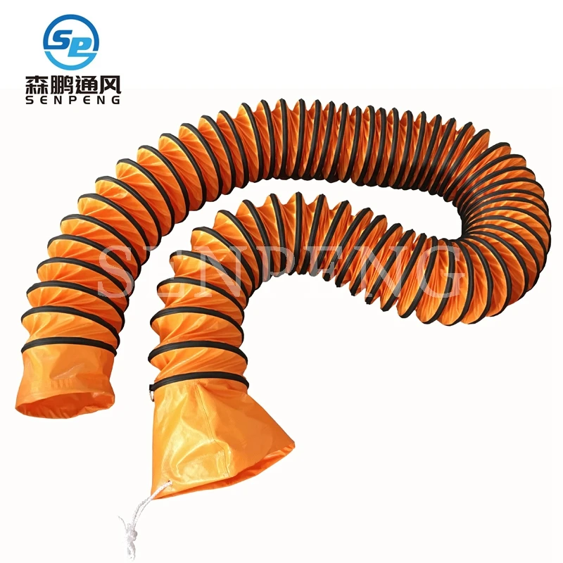 Wear and Tear Proof PVC Spiral Air Duct Hose Pipe for Factory Construction Site Waste Gas Exhausting