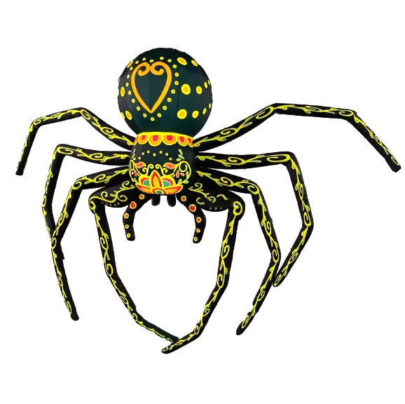 Large inflatable spider model roof festival amusement exhibition decoration spider for sale