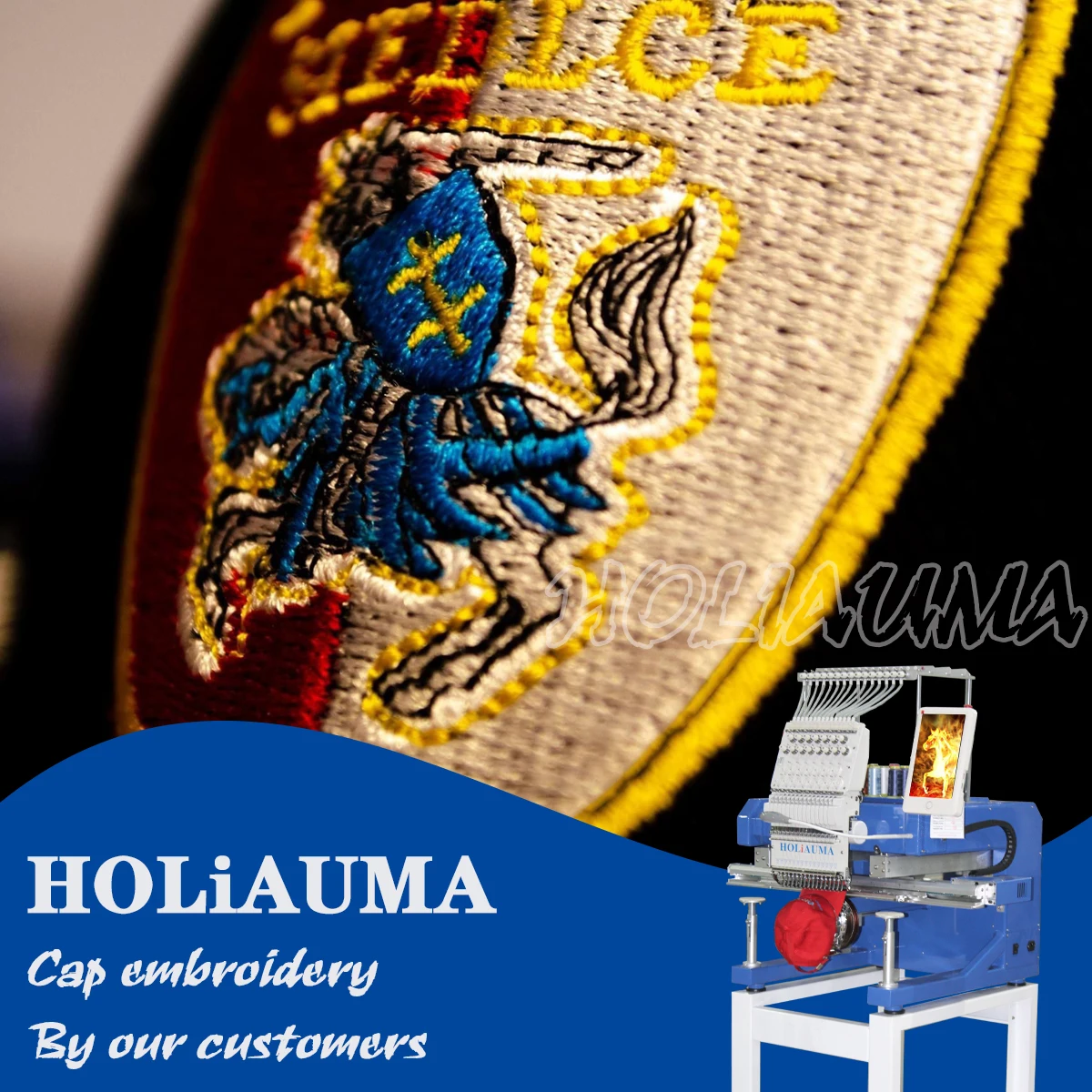 5 Years Warranty!Holiauma single head Dahao A15 best embroidery machines China 15 colors computerized