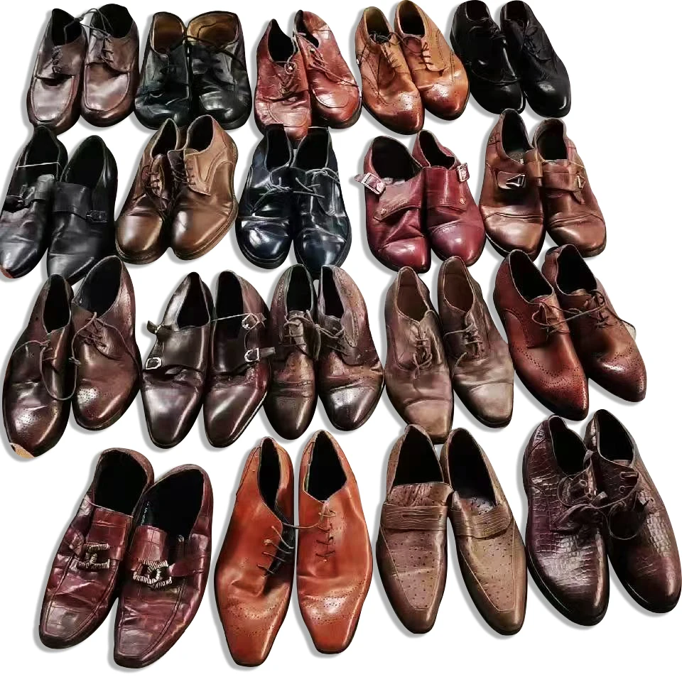 Used Shoes Leather Shoes for Men Sneakers Cheap Wholesale Second Hand Shoes