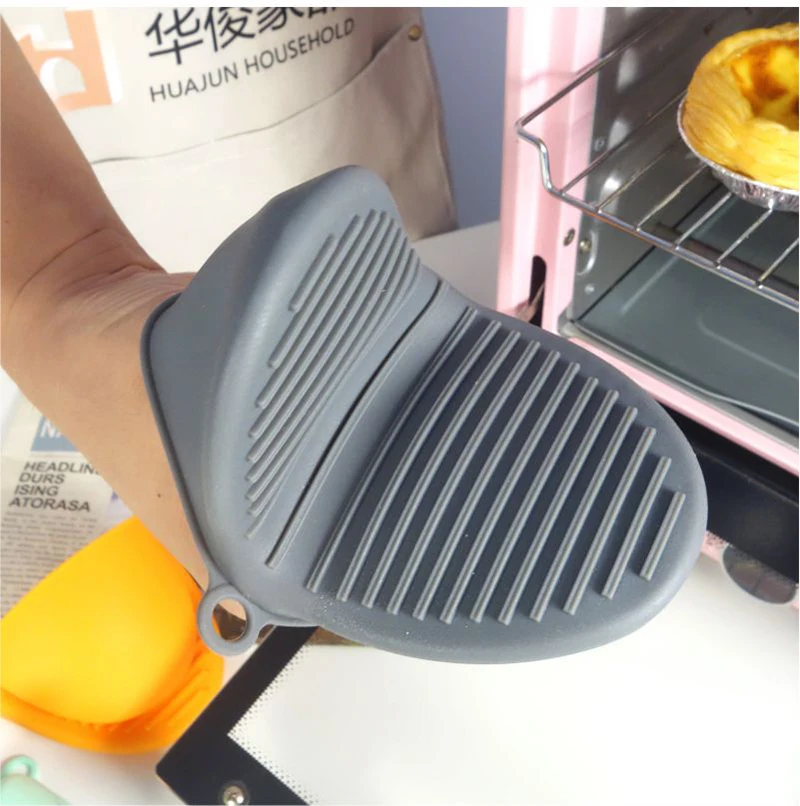 Food Grade Silicone Heat Resistant Gloves For Air Fryer Cheap Price  Potholder Silicone Oven Mitt Clip