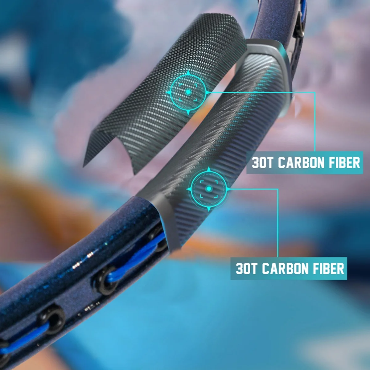 ALP LT 4U G4 100% Original Design Carbon Fiber 22-26Lbs Strung Badminton Racket With Free String Grips Offensive Type Pro Racque