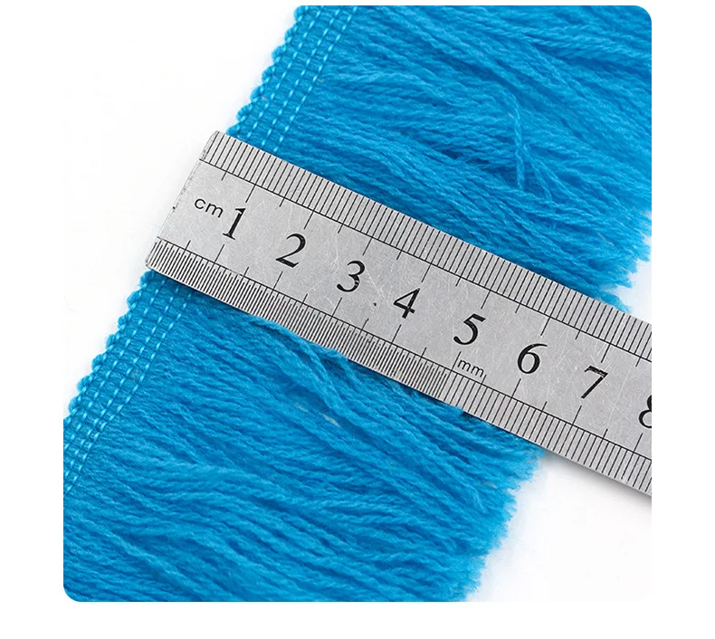ZSY Wholesale 7CM 3 Inches Acrylic Woolen Yarn Lace Fringe for Football Fan Scarf