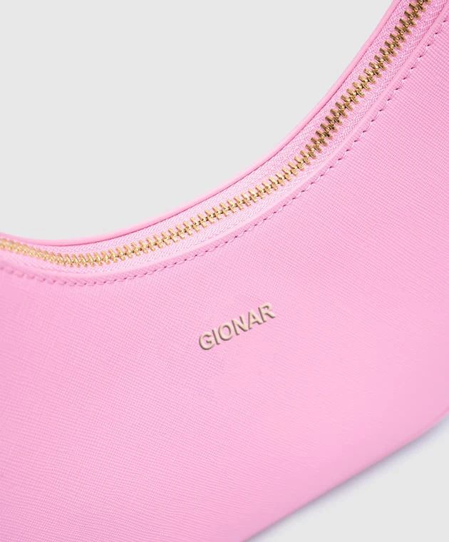 2025 High Quality Customizable Pink Leather Hobo Bag with Metal Logo Female Luxury Vegan Purse Quality Women Handbag for Work