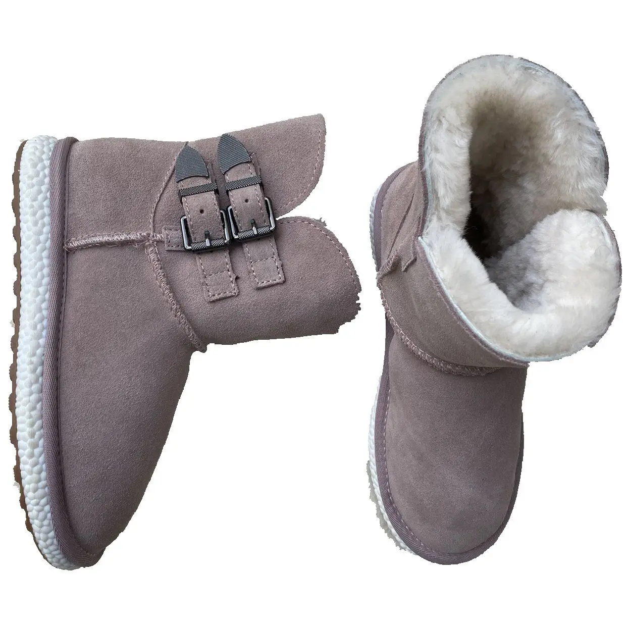 Оптовая продажа, женские универсальные зимние сапоги из натуральной шерсти, уютная обувь