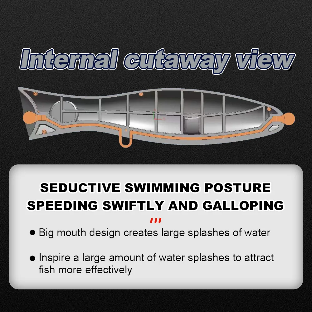 HONOREAL Wave Climber 175mm 99g Saltwater Floating Fishing Lures Popper Lure 4X Hook