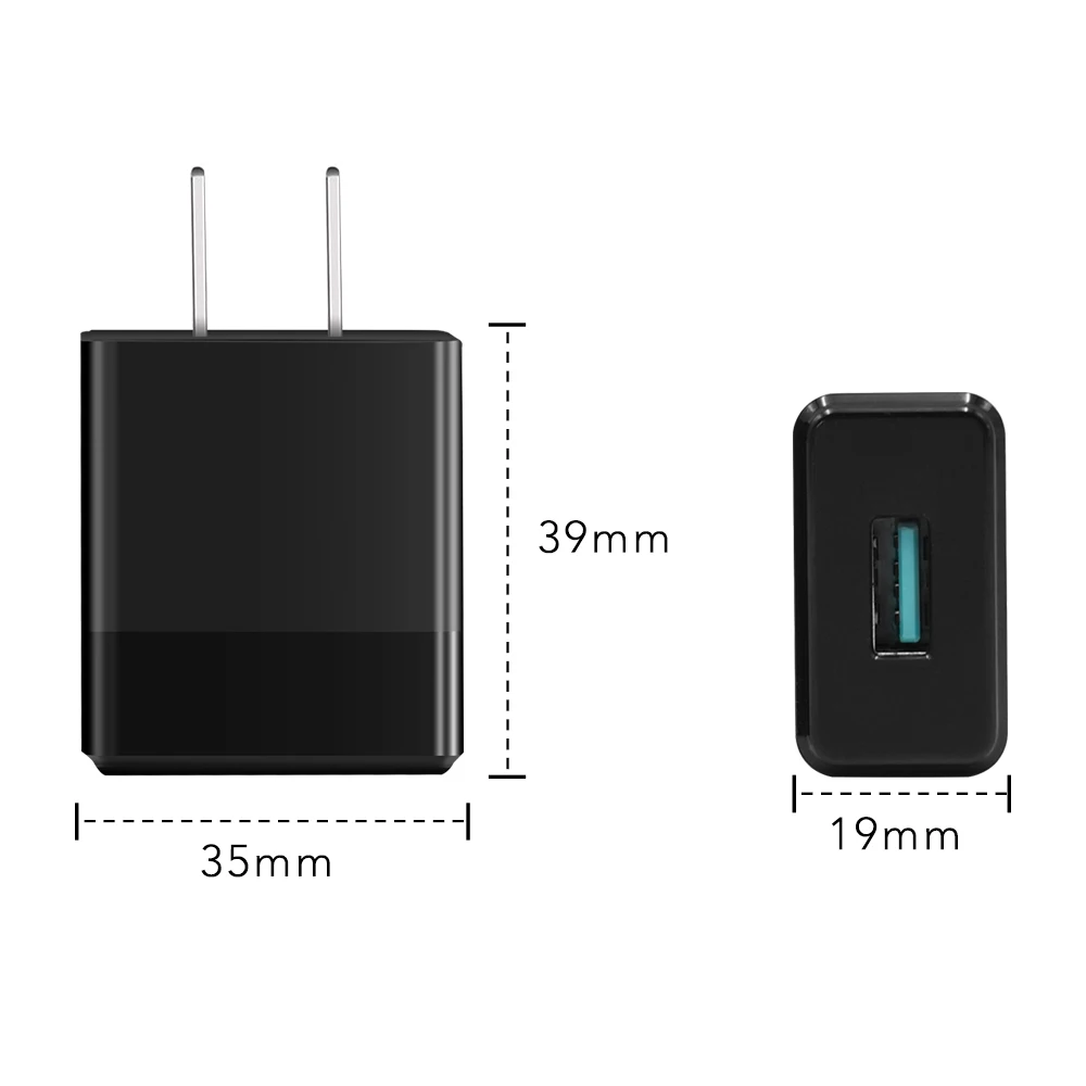 Оптовая продажа, настенное зарядное устройство из АБС-пластика, 1 А, один порт, дешевое настенное зарядное устройство USB