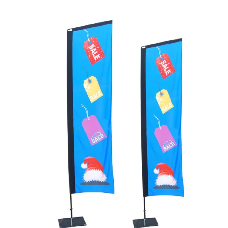 Promotion Outdoor Feather Flags Flying Banner Teardrop Beach Flags Strong Wind Event Advertising Aluminium Flagpole Sports Theme