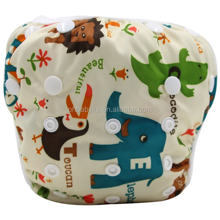 Cute Prints Baby Swimming Diapers OEM Private Branding Making Baby Swimming Pants Diaper