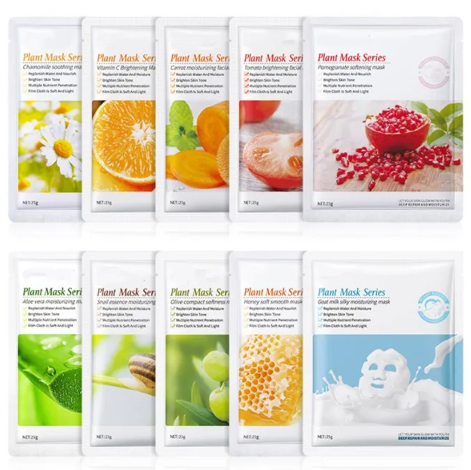 Private label Snail essence facial Mask Skin Care Whitening Moisturizing Korean Facial mask