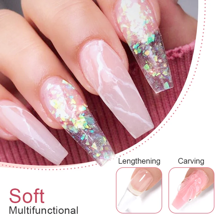 CaiXuan Oem Hot Selling Uv Nail Gel Polish Private Label Salon Extension Gel Colorful Solid Non Sticky Gel Builder