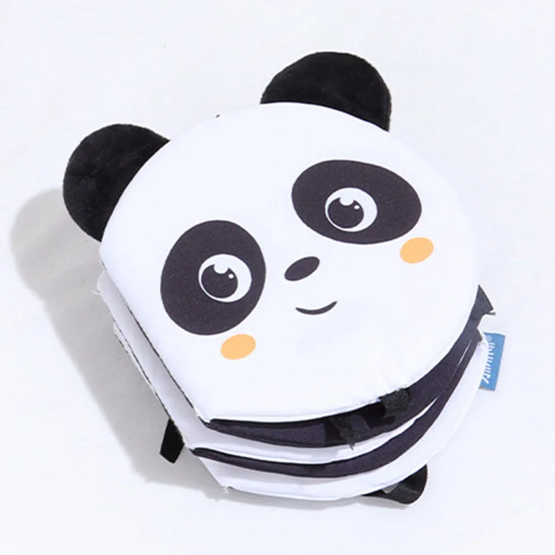 Black and White Panda Bee Fox Round Bed Hanging Fabric Cloth Book Baby soft Cloth toy