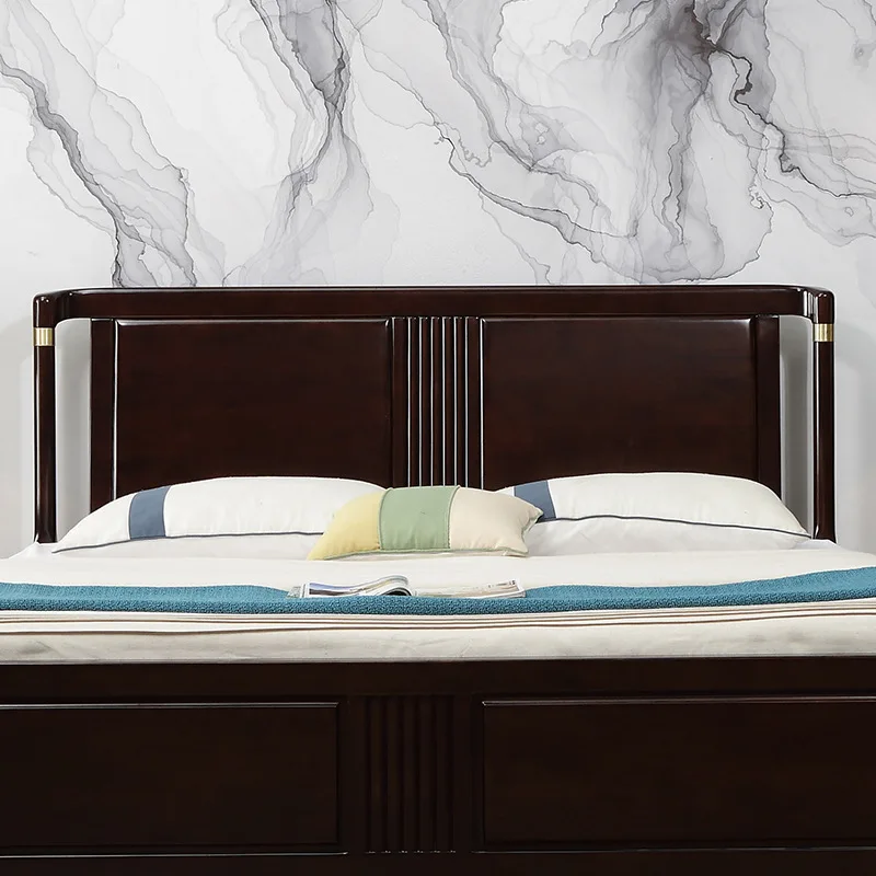 
new Chinese style wooden bedroom furniture beds 