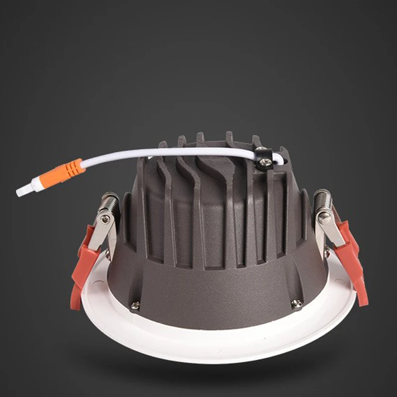 Глубокий антибликовый Европейский Встраиваемый светодиодный потолочный светильник 2 5 дюйма 3 4 дюймов 6 8 Светодиодный точечный с COB защитой от запотевания