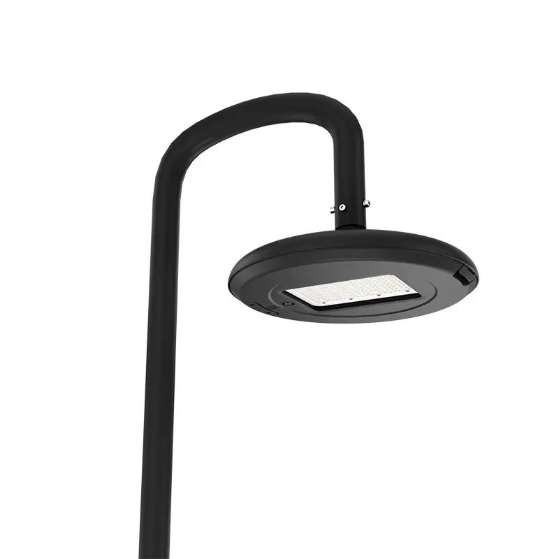 ZGSM Single Double Arm Post Top Urban Round LED Street Lamp LED Garden Light 37W