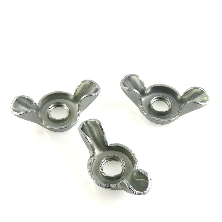 China supplier M6 Metal Zinc Plated Stamped Butterfly Wing Nut