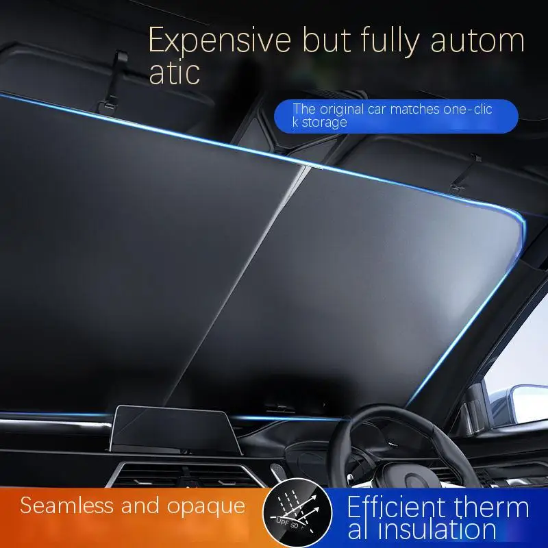 Car window shading block sun protection heat insulation shading curtain car front windshield magic shading block