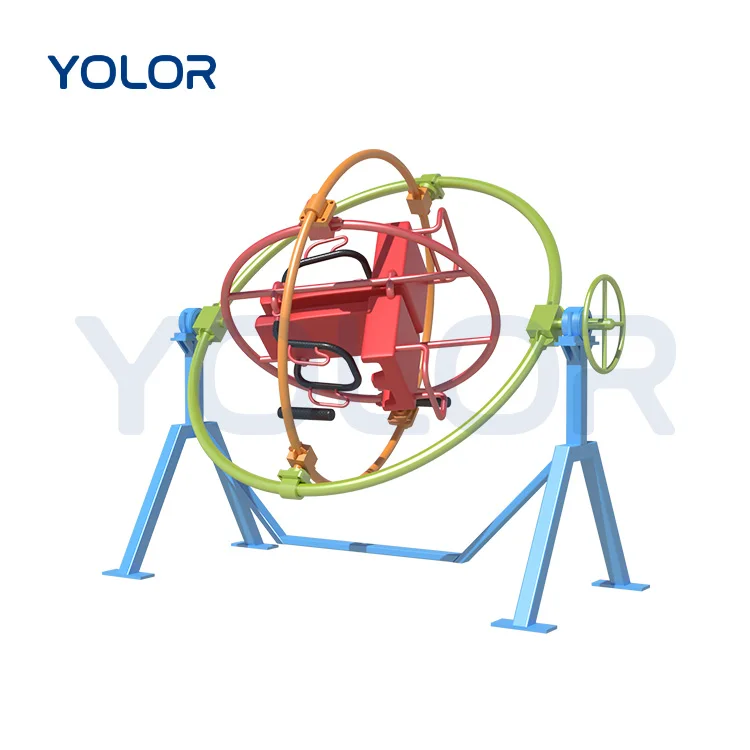 Amusement Park Rides Equipment Outdoor Human Mechanical Manual Gyroscope