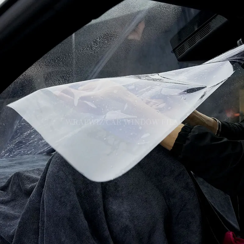 Wrapwiz CR35 Car Window High-Definition Transparent Anti Fog UV Explosion Sunscreen Proof Windows Film car window tint film