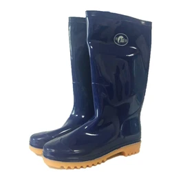 Shining Royal Blue color no-slip rain boots for women working, Korean style fashion pvc rain boots