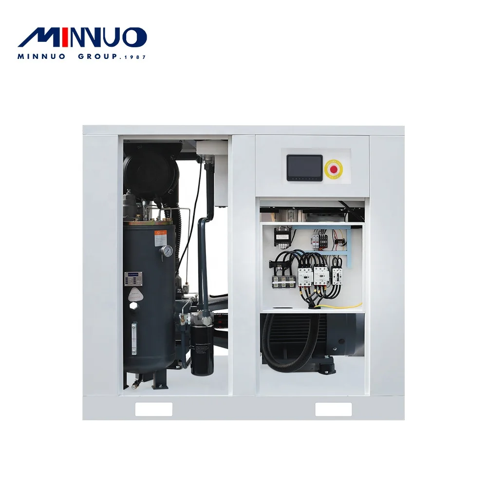 Nice price Minnuo made 75kw 100hp rotary screw air compressor well made good products