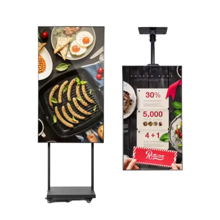 32 43 50 55 Inch 500 Nits High Brightness Super Thin 1080p Hd Shop Kfc Fast Food Digital Menu Board Restaurant