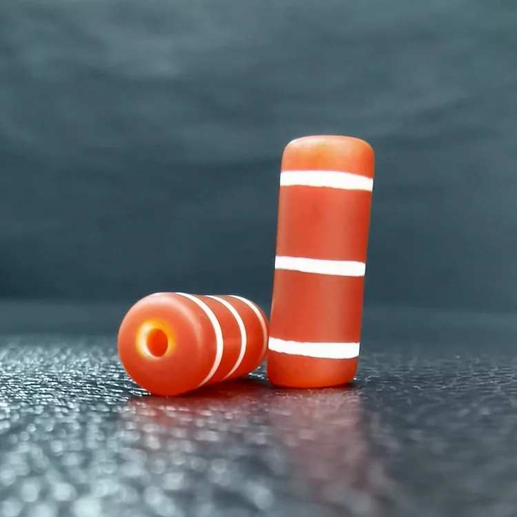 Red Agate Carnelian Cylinder Beads For Making Jewelry