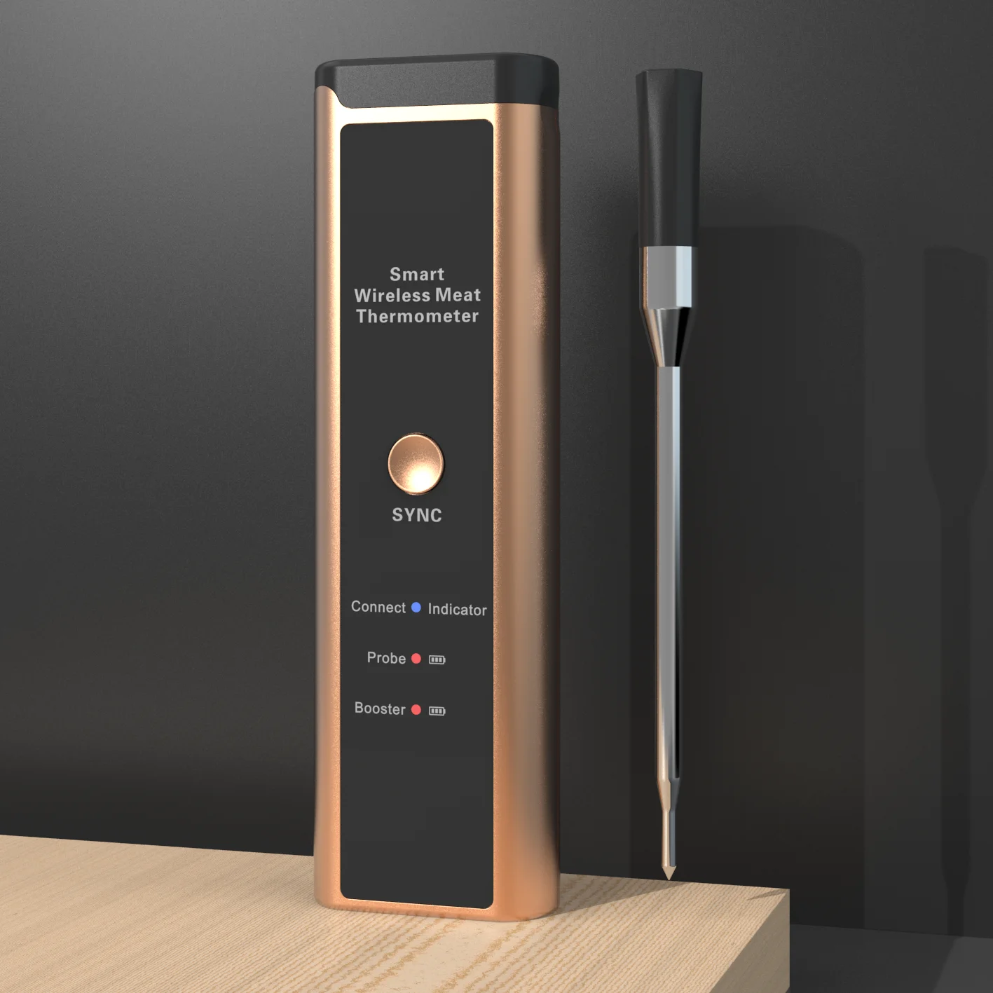 Stable Long Connection vleesthermometer bbq wireless meat thermometer with Blue tooth function