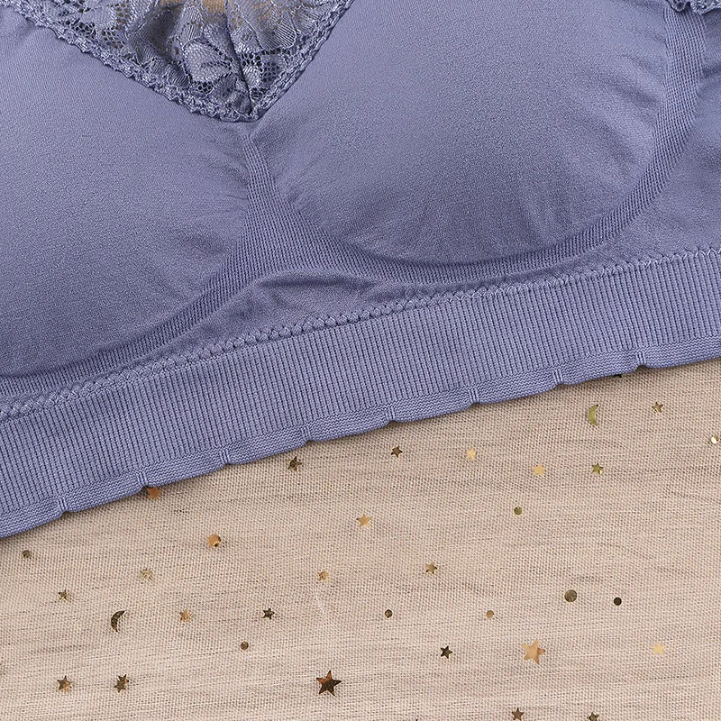 Seamless Bra Lace Tube Top Underwear Wire Free Bra