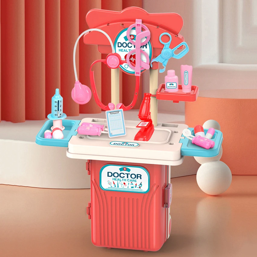 
Лидер продаж, детская развивающая игрушка для ролевых игр, медицинский набор для медсестер, Наборы игрушек для врачей с медицинскими аксессуарами 