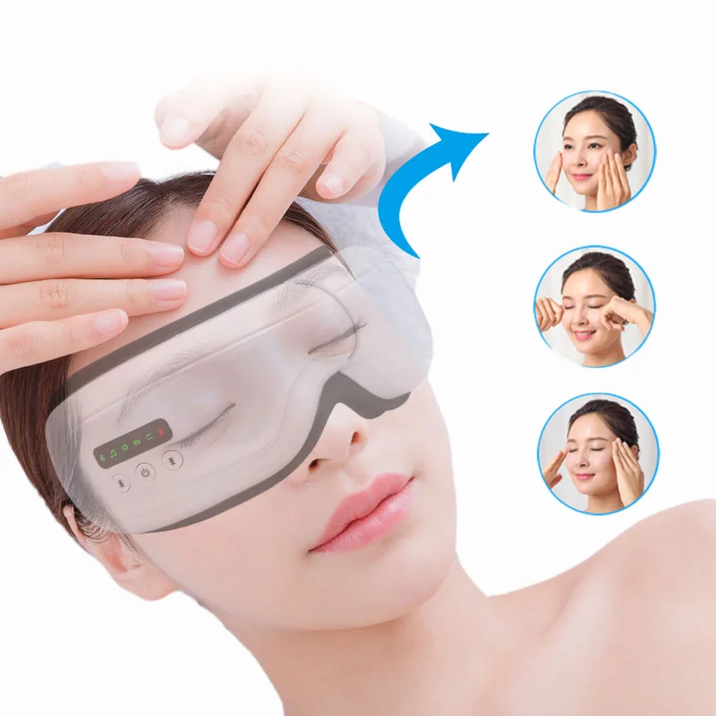 4d Intelligent Electric Heating Eye Massage Appliance Eye Care Massager With Heat Music Sleeper Eye Massage Equipment