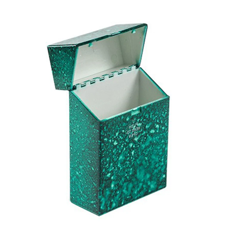 XY105CCP17 Marble Grain Cigarette Case 20pcs Capacity Cigarettes OEM LOGO Tobacco Smoking Accessories Plastic Box