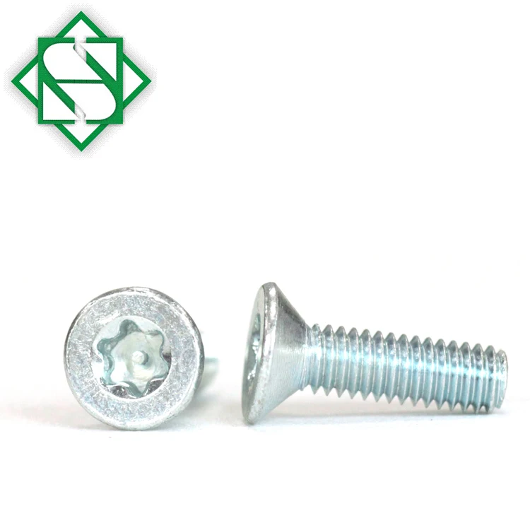 ISO14581 Torx Slot Countersunk Head Machine Screw Carbon Steel With Blue Zinc Plated