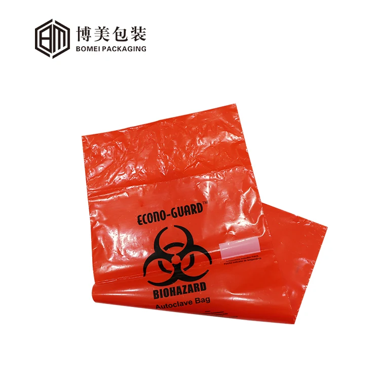 
Plastic Infectious Biohazard Disposable Medical Waste Bags used in hospitals biohazard garbage trash bags 