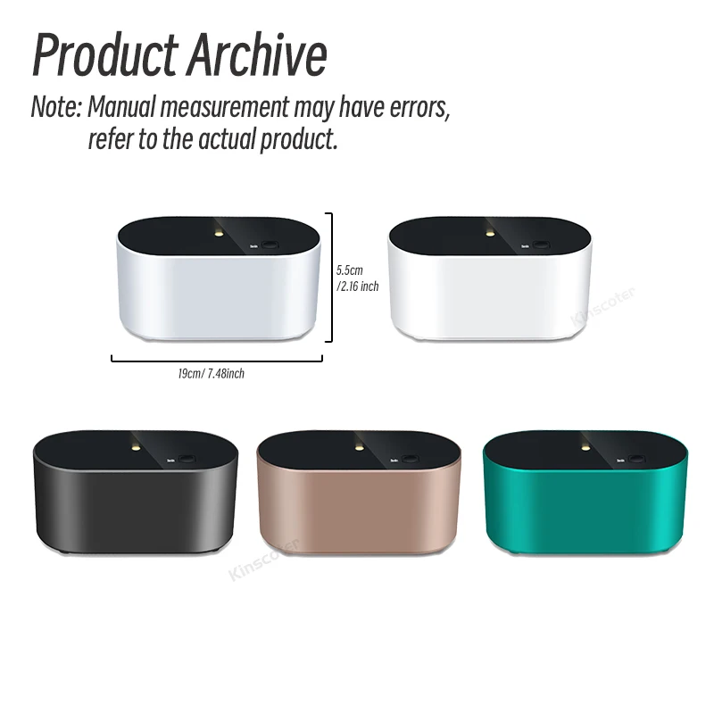 Aroma Essential Oil Diffuser USB Rechargeable 2000mAh Smart Car Nebulizer Waterless Diffuser For Home Office