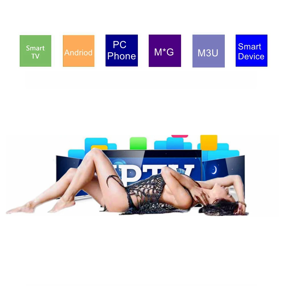 IPTV Subscription 12 months reseller panel with iptv m3u support android and smart tv all device