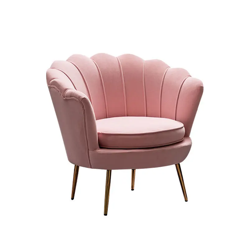 Luxury Solid Wood Frame Armchair Single Love Three Seat Pink Blue Green Grey Velvet Sofa