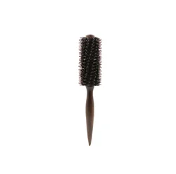 Natural Wooden Handle for Women and Men ,Blow Drying to Style Curl Hair Boar Bristle Round Styling Hair Brush