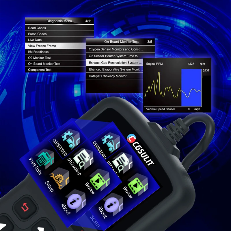 Mini SC301 Obd Obd2 Obd 2 Auto 12V/24V Car Diagnostic Obd2 Wi Code Reader Scanner For Car Diagnostic Tool All T-oyota Cars