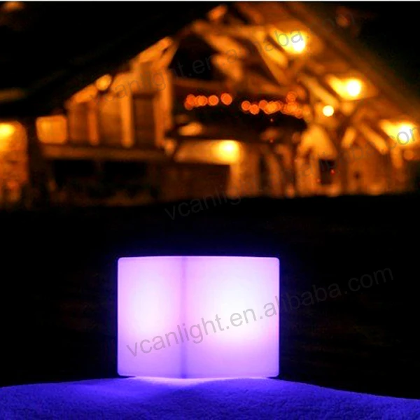 Competitive price Led Light Stool PE Plastic LED Furniture Bar Light Glow Illuminated bar stool high chair