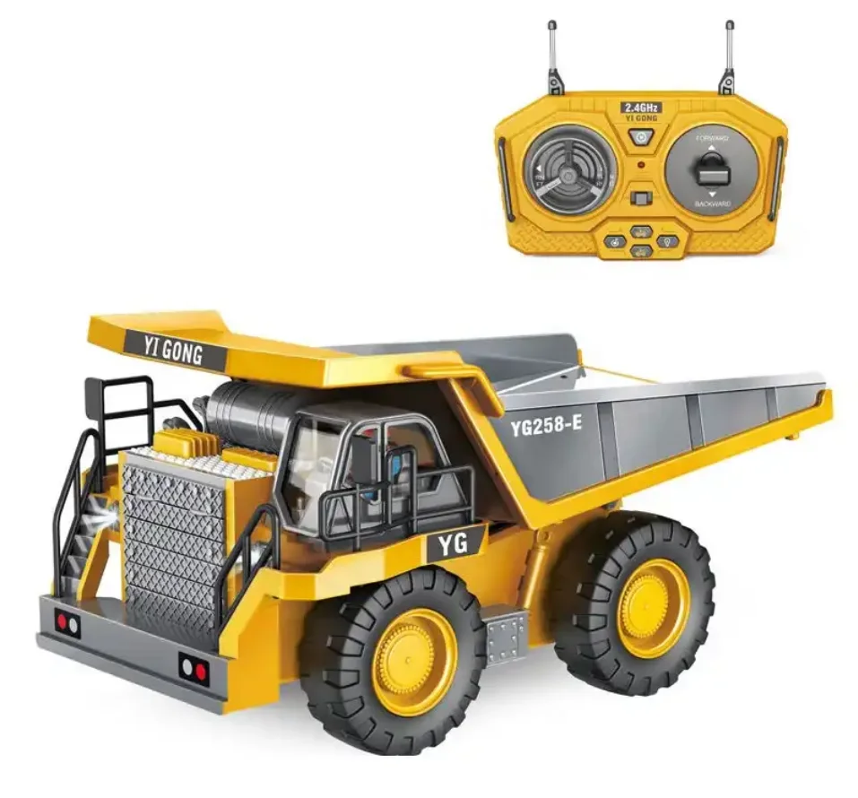 2.4G 9-Channel Remote Control Dump Truck Kids Alloy Remote Control Car
