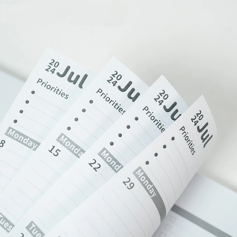 Ready to Ship Custom Designs Hot Money Saving Finance Yearly Daily Weekly Monthly Organizer Planner Notebook 2024