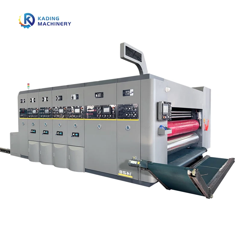 Full Automatic Water Ink Corrugated Carton Printing Slotting Die-cutting Machinery for Paper Board  Box Making Machine