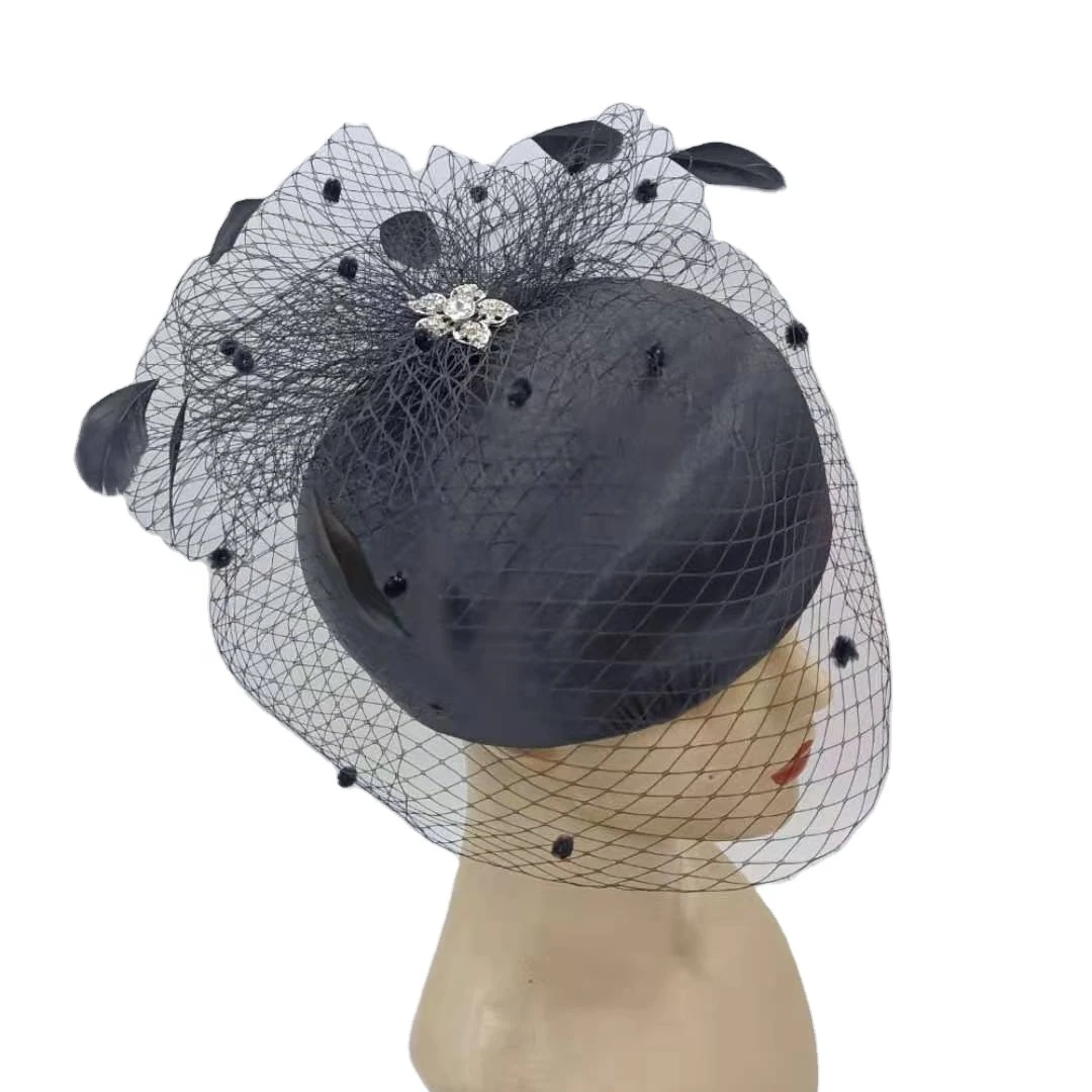 Универсальная модная шляпа с широкими полями для видеосъемки Для официальной вечеринки, Женская церковная шляпа, Новая Элегантная женская шляпа