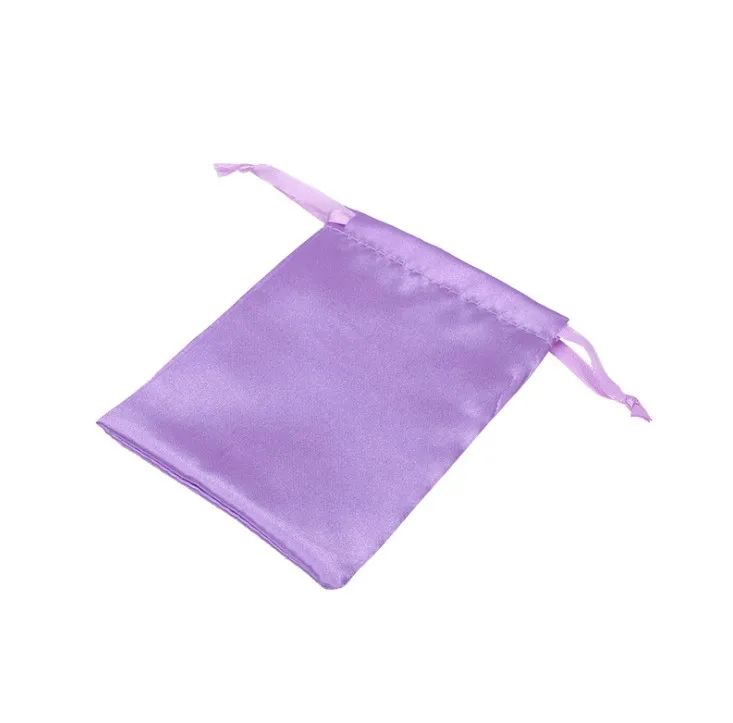 satin jewelry pouch customized drawstring personalized wig Wedding Favor Promotion Gift Pouches Candy Sugar silk satin bags
