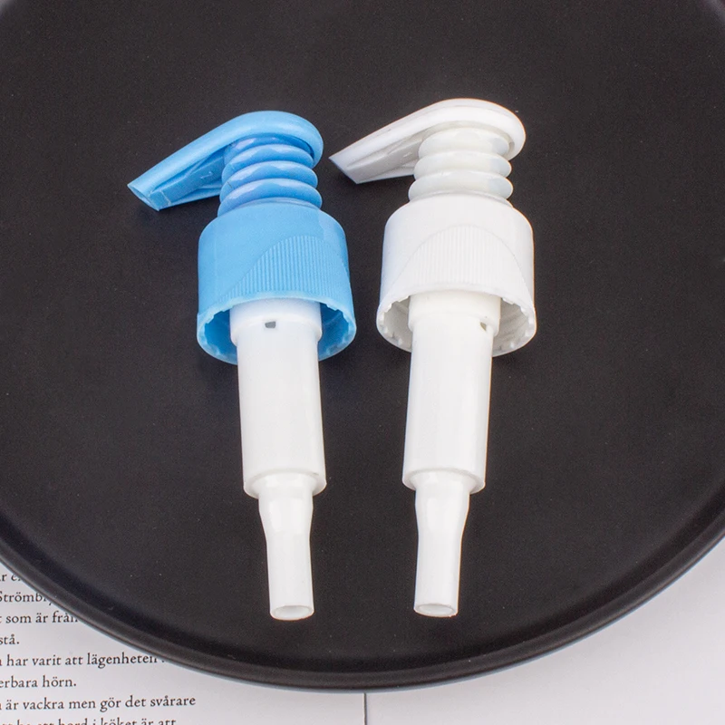 Full plastic left right lock 24/410 28/410 half ribbed smooth lotion pump for shampoo