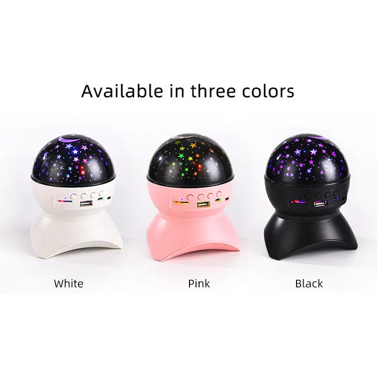 New Arrivals Led Star Master Romantic Gift Cosmos Star Projector Starry Night Light Lamp Wireless Speaker For Christmas